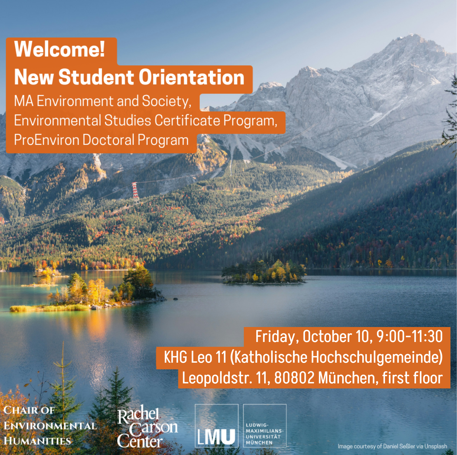 Welcome to New Students 2025 Poster