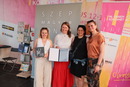 From left to right: Kriszta Klebercz (graphic designer), Anna Varga, Eszter Eredics (publishers representative, Barkavirág Association), and Zsuzsanna Nagy (photographer and account manager of the crowdfunding). © Zsuzsanna Nagy