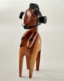 Moussa's gift to the RCC. A wooden sculpture of Nimba, the mother of fertility and abundance, from Guinea.